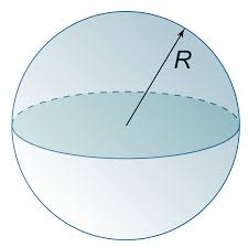 R = ∛((3/4) · v / π) symbols. Sphere