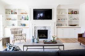 Built in shelves around tv. 40 Ideas For Decorating Around The Tv A House Full Of Sunshine