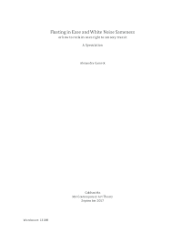 Though, to shift her strengths from a practical analytical. Pdf Floating In Ease And White Noise Sameness Or How To Reclaim Ones Right To Sensory Transit A Speculation Alexandra Gamrot Academia Edu