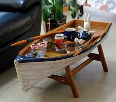 Boat Coffee Table Original And Eye Catching Furniture Piece For Your Home In 2020 Coffee Table Design Round Wood Coffee Table Pallet Wood Coffee Table