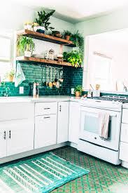 When we were collecting the green kitchen ideas from different sources, we recognized that the most preferred colors are gray, brown, and white. Boho Kitchen Reveal The Whole Enchilada Justina Blakeney