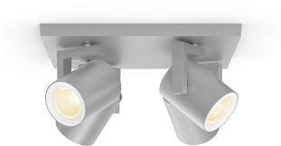 Die bedienung des philips hue led spots kann auf zwei wegen erfolgen: Philips Hue Led Deckenstrahler White Col Amb Argenta Aluminium Online Kaufen Otto
