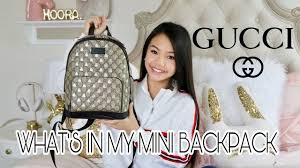 what s in my bag gucci you