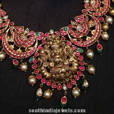 Gold Ruby Antique Necklace From Naj South India Jewels Antique Necklace Jewelry Diamond Cross Necklaces