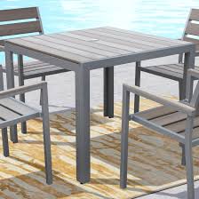 Choose from contactless same day delivery, drive up and more. Corliving Gallant Sun Bleached Grey Square Outdoor Dining Table Overstock 11454703