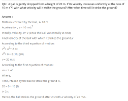 Ncert Solutions For Class 9 Science Chapter 8 Motion Science Solutions Motion