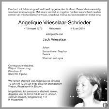 Important progress has been made in the management of helicobacter pylori infection and in this fifth edition of the maastricht consensus report, key aspects related to the clinical role of. Angelique Vrieselaar Schrieder 04 06 2014 Overlijdensbericht En Condoleances Mensenlinq Nl