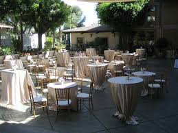 In Preparation For A Wedding Cocktail Hour At Doubletree By Hilton Clar Reception Cocktail Tables Wedding Reception Cocktail Tables Cocktail Wedding Reception