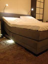 elektrisch verstelbare boxsprings met in en uitstap led verlichting boxsprings slaapkamer led