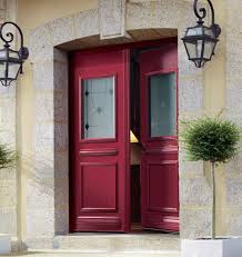 Porte D Entree A Battants En Aluminium Semi Vitree Pour Installation Residentielle Topaze K Line Porte Entree Vitree Maison Portes