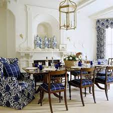 Light and dark blue dining rooms have become popular in today's designer market. Blue And White Decor It Never Gets Old White Room Decor Dining Room Blue White Decor