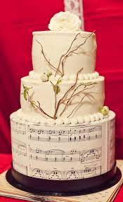 Music Themed Wedding Cake Musik Kuchen Themenbezogene Torten Kuchen Ideen