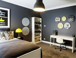 Teenage Black White And Blue Bedroom Ideas Office Idea Ruangan Desain Interior Kamar Anak Laki Laki