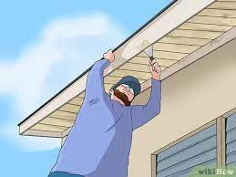 The eaves were the easy part of the painting. How To Paint Eaves With Pictures Wikihow