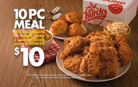 News Church S Chicken 10 Piece Meal For 10 Popeyes Chicken Chicken Menu Chicken