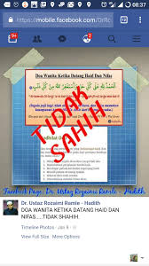 Tanda seorang wanita tersebut sudah akil baligh ditujukan dengan setiap sebulan sekali akan doa saat haid tentu harus anda ketahui. Ø£Ø¨Ùˆ Ù…Ø±ÙŠÙ… On Twitter Abdllhafiq Topislamictwit Any Zikir Dpt Pahala Tapi Siapa Yg Bgtau Bahawa Zikir Spt Yg Dinyatakan Tu Akan Dpt Pahala Sepanjang Tempoh Haid Twitter