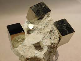 Five Perfect 100 Natural Pyrite Crystal Cubes On Matrix From Spain 183 5gr E Pyrite Crystal Crystals Pyrite