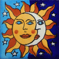 100 pcs Talavera Mexican Hand Painted Tile Folk Art Tile 2X2 2-20