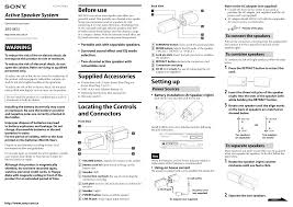 Click below for full list of codes and all . Sony Srs M55 Operating Instructions Manualzz
