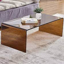 Or perhaps you've been considering options for something fresh and new, like upcycling that quirky object you found recently? Tempered Glass Coffee Table For Living Room Small Coffee Table Match Up Well With Carpet Brown 39x20x14 Buy Online In Antigua And Barbuda At Antigua Desertcart Com Productid 182399402