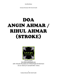 @inproceedings{najib2013benarkahns, title={benarkah nabi saw mengajar doa angin ahmar}, author={a. Doa Angin Ahmar Untuk Pesakit