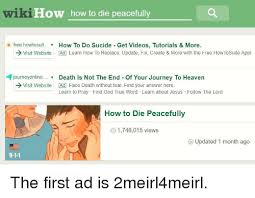 We did not find results for: Wikihow How To Die Peacefully Get Videos Tutorials M Ad Learn How To Replace Update Fix Create More With The Free Howtosuite Appl Freehowtosuit How To Do Sucide