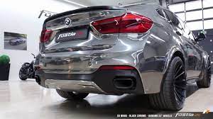 Hamann By Fostla De Bmw X6 M50d In Black Chrome Wrapped 22 Wheels Youtube