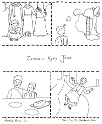 Just click on any of the coloring pages below to get instant access to the printable pdf version. Zacchaeus Jesus Coloring Page Free Printable