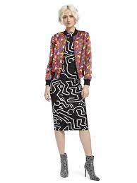 Keith Haring X Ao Lonnie Bomber Por Alice Olivia Designer Outfits Woman Clothes Design Dresses For Work