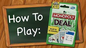 Draw two cards from the draw pile, or if you start your turn with no cards, draw five. How To Play Monopoly Deal Youtube