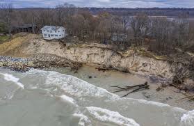 Lake Michigan erosion damaging homes and roads