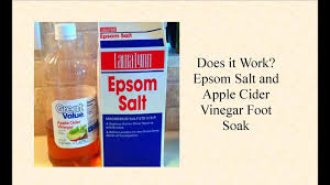 epsom salt and apple cider vinegar foot