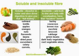 insoluble fiber vs soluble fiber foods google search in