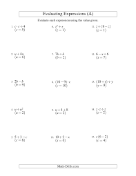 Writing expressions word problems get 5 of 7 students analyze and match algebraic expressions to word. Algebra Worksheet Evaluating Two Step Algebraic Expressions With One Variable A Math Expressions Algebraic Expressions Algebra Worksheets