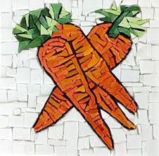 Carrots By Patty Franklin Mosaic 6 X 6 Mosaic Tile Art Mosaic Artwork Mosaic Wall Art
