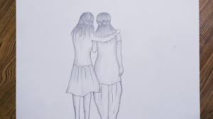 By the way, you will all also have friends, so you can share this drawing with your friends. Mukta Easy Drawing Best Friends Holding Hands Pencil Sketch How To Draw Holding Hands
