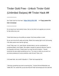 Payments accepted via credit/visa cards. Tinder Gold Free Unlock Tinder Gold Unlimited Swipes Tinder Hack Pages 1 8 Flip Pdf Download Fliphtml5