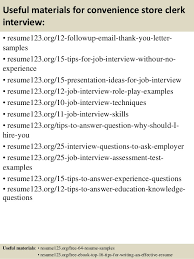 8 convenience store clerk resume samples