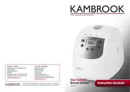 Toastmaster corner bakery bread & dessert maker use and care guide. Kambrook Kbm300 Bread Maker User Manual Manualzz