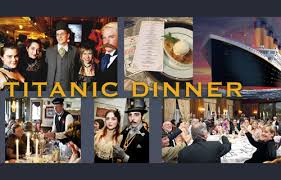 I think a painting of the dinner party would be a great depiction to sum up the elegance and good ambience on board titanic. Last Dinner On The Titanic Portland Downtown