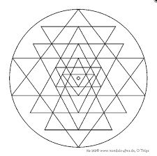 Print out your own knowledge yantra from coloring yantras to color and keep. Mandala Monday Free Shri Yantra Mandala To Color
