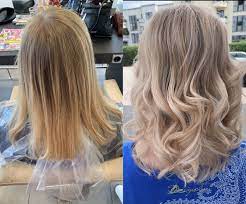 blonde before and after haarfarbe blond friseure frisuren blond