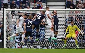 Czech striker scored from the halfway line to seal a brace and consign the scots to a 2. 6e1cnj7e3u Q8m