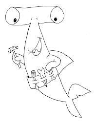 2) click on the coloring page image in the bottom half of. Hammerhead Shark With Tools Coloring Page Free Printable Coloring Pages For Kids