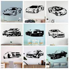 For over 20 years carstickers.com has been a leading manufacturer of custom stickers and decals. Modern Sport Car Vinyl Wall Sticker Cars Wall Decor For Living Room Decoration Bedroom Decor Home Wall Art Decals Wallpaper Wall Stickers Aliexpress