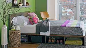 The platform bed frame design dates back to the ancient egyptians who used this type of bed to raise the mattress off the ground. Diy Platform Bed With Storage Youtube