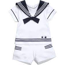 Baby Boys White Sailor Outfit Sailor Outfits Baby Boy Boy Outfits