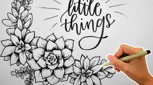 Succulent Drawing Enjoy The Little Things Youtube How do you draw a succulent easy? succulent drawing enjoy the little things