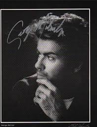 George Michael Rare Signed 9x12