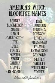 The following tables include last names starting with s in the us population during the 1990 census. Witchy Blood Line Last Name